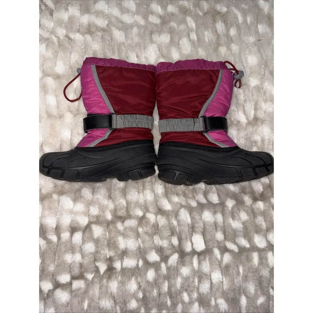 Sorel Flurry Waterproof Winter Snow Boots Pink Red NY1810-660 Girl Youth Size 13
